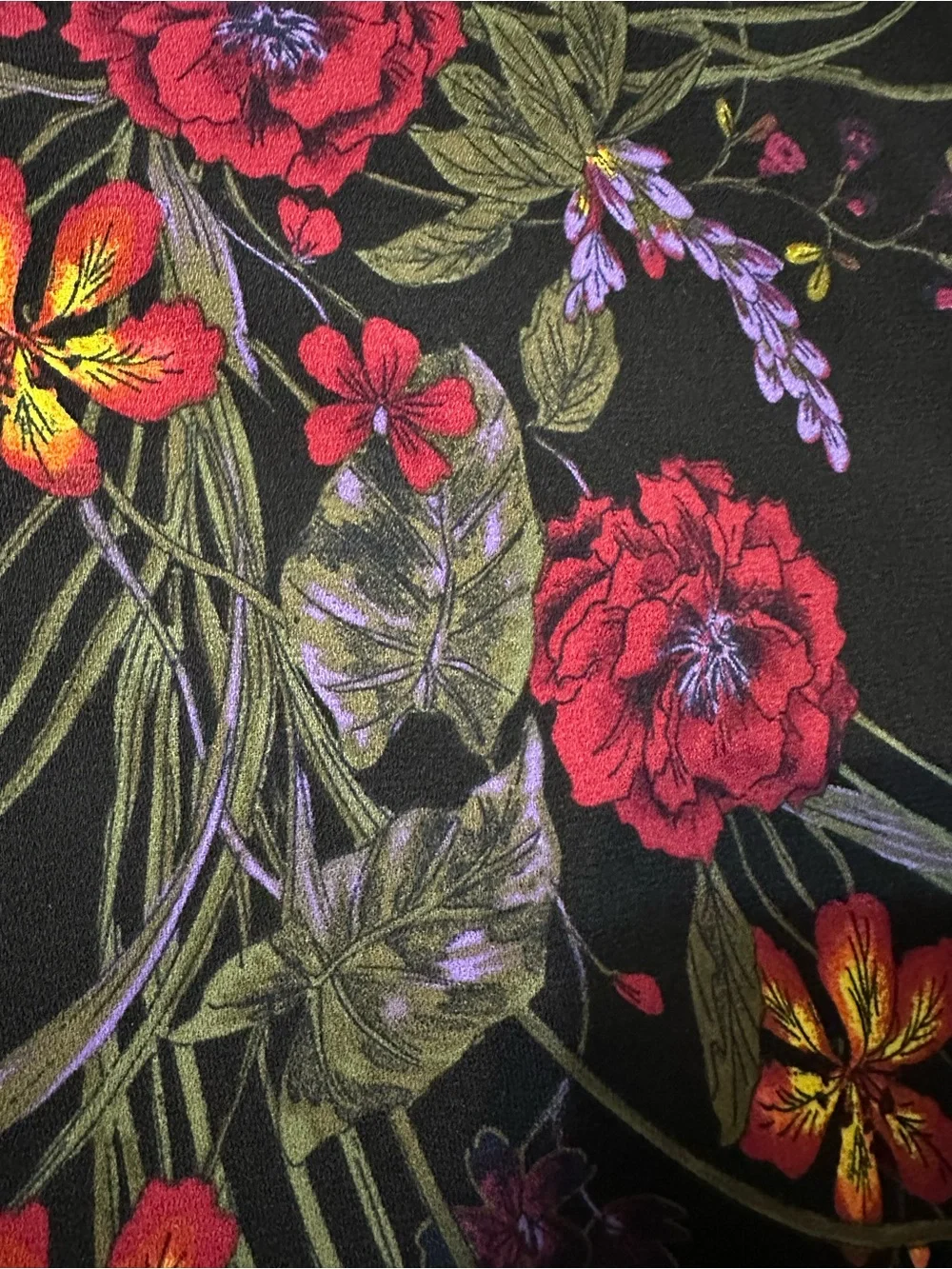BP Double V-Neck Floral Cami Tank Top Medium Nordstrom - Picture 8 of 9